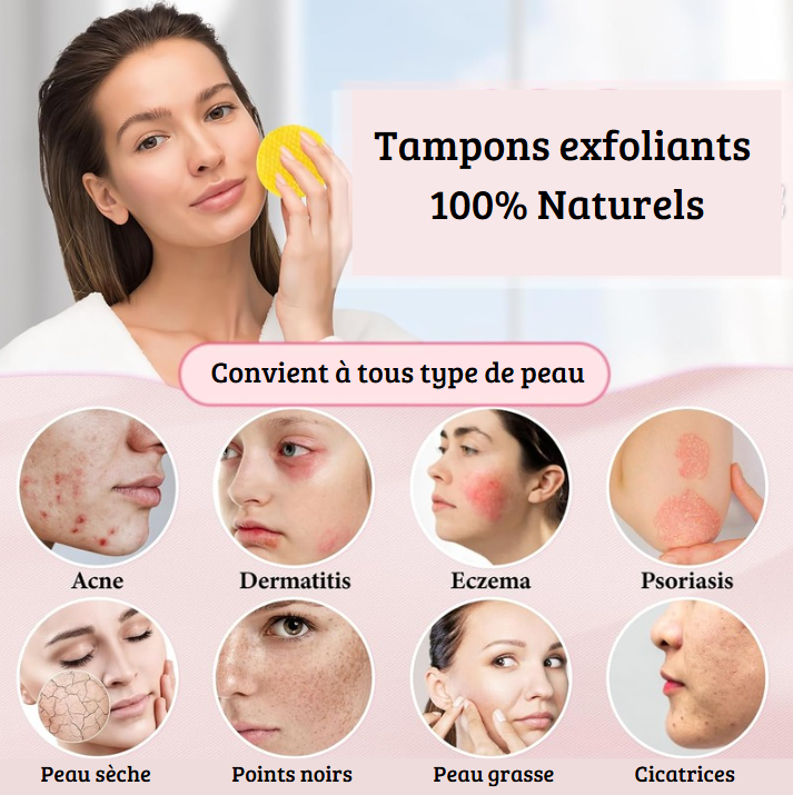 Tampons exfoliants (Curcuma et acide kojic)
