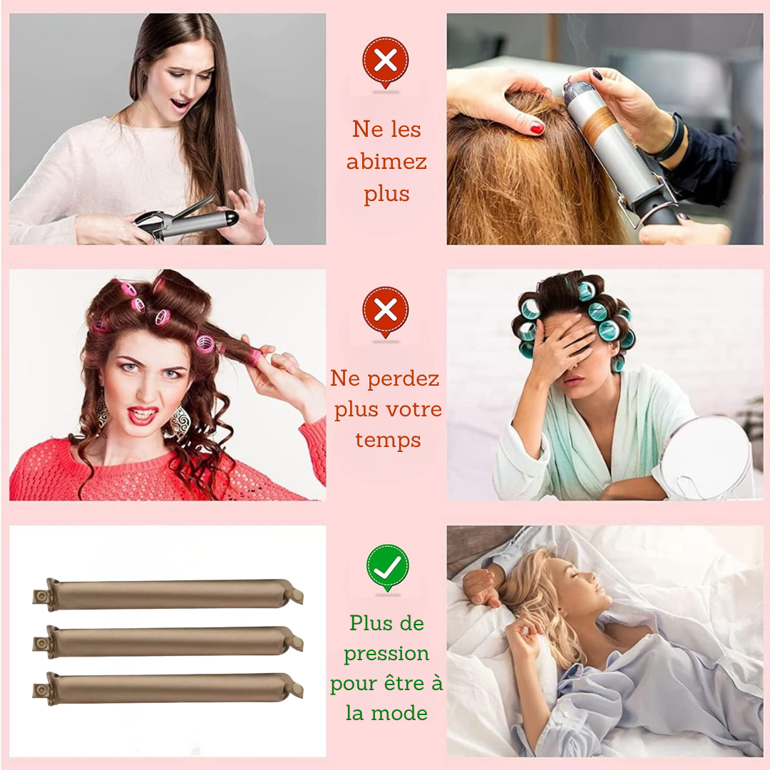 CHILLCURL™ - Bigoudis Sans Chaleur en Satin